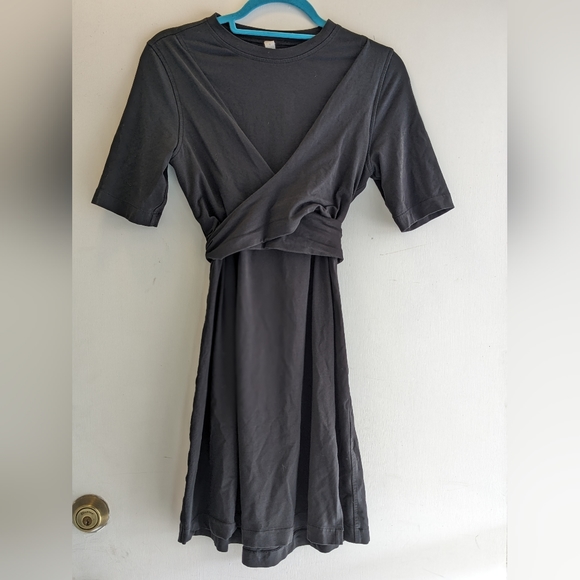 LULULEMON COTTON WRAP FRONT Dress - Picture 3 of 6